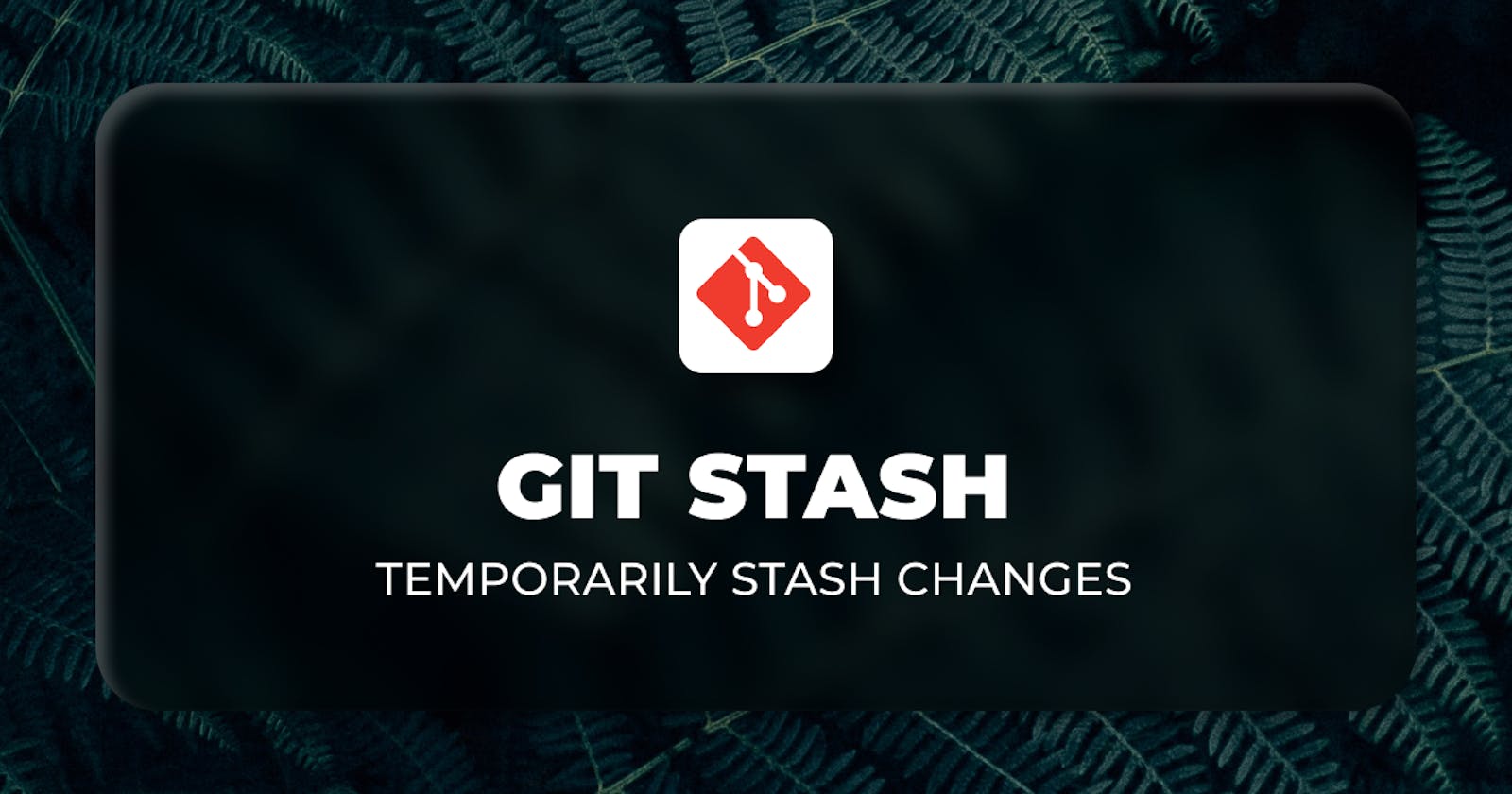 Git stash command