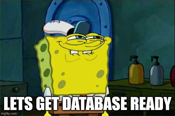 getting database ready
