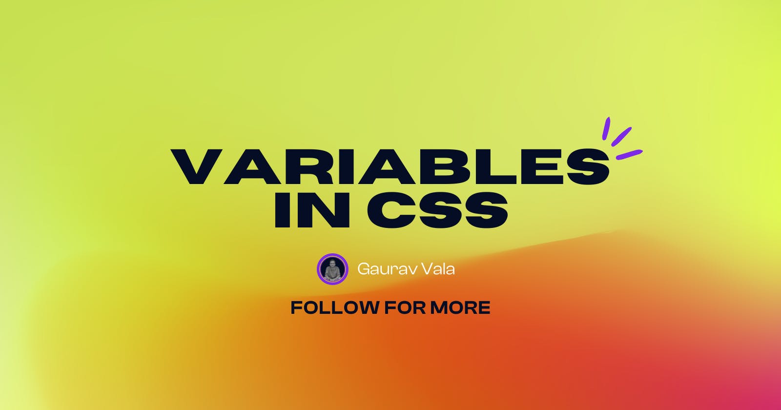 Variables in CSS / Custom Properties