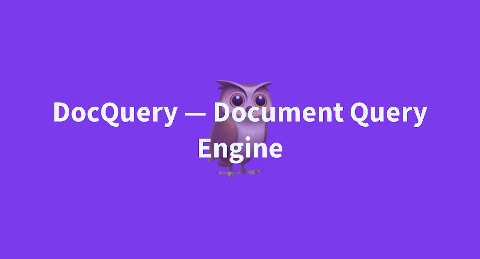 DocQuery : Extracting data from documents using a query engine