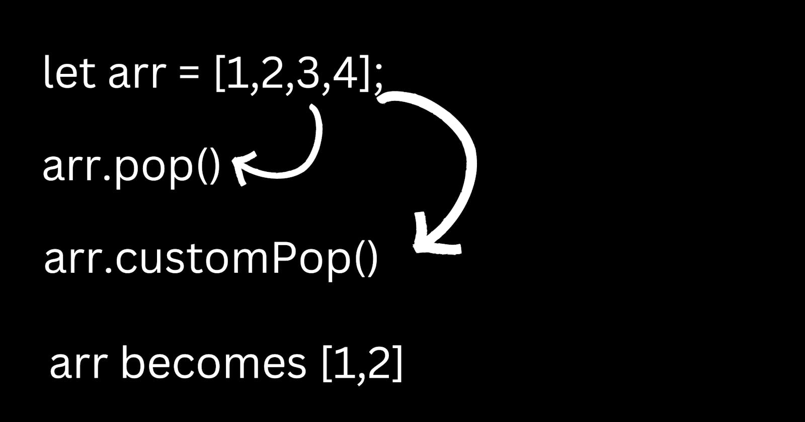 Polyfill - Javascript array pop method