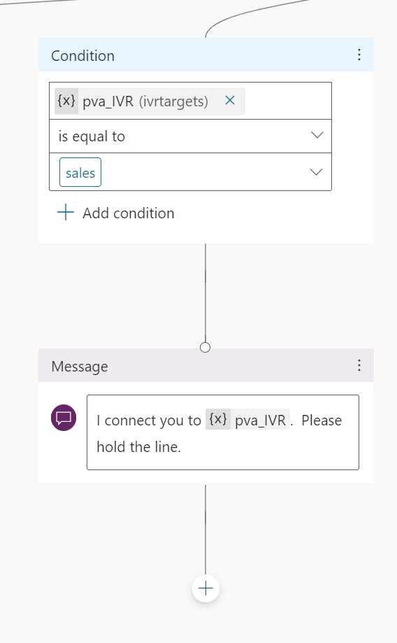 Figure 17: Change condition for sales