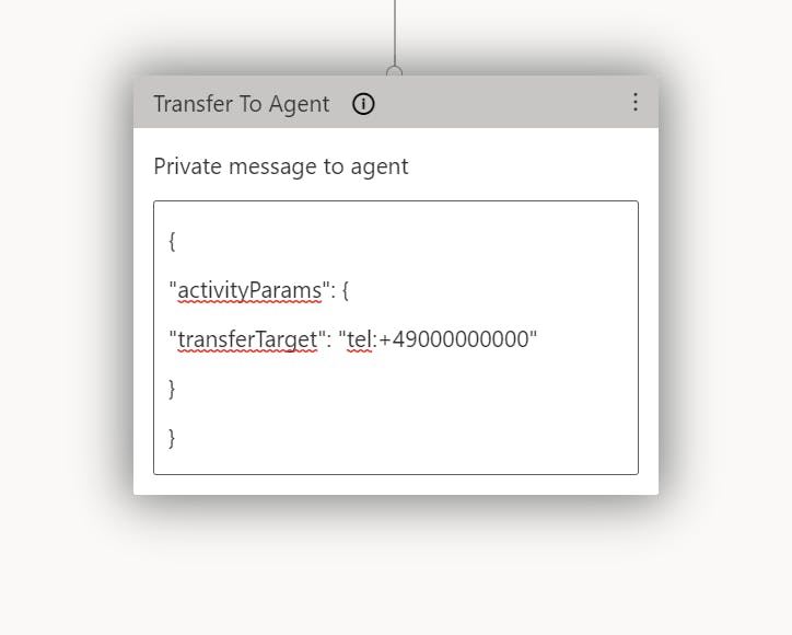 Figure 20: Add a phone number to each target as a private message to agent