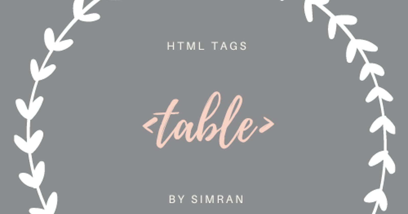 Let's Play with <Table>