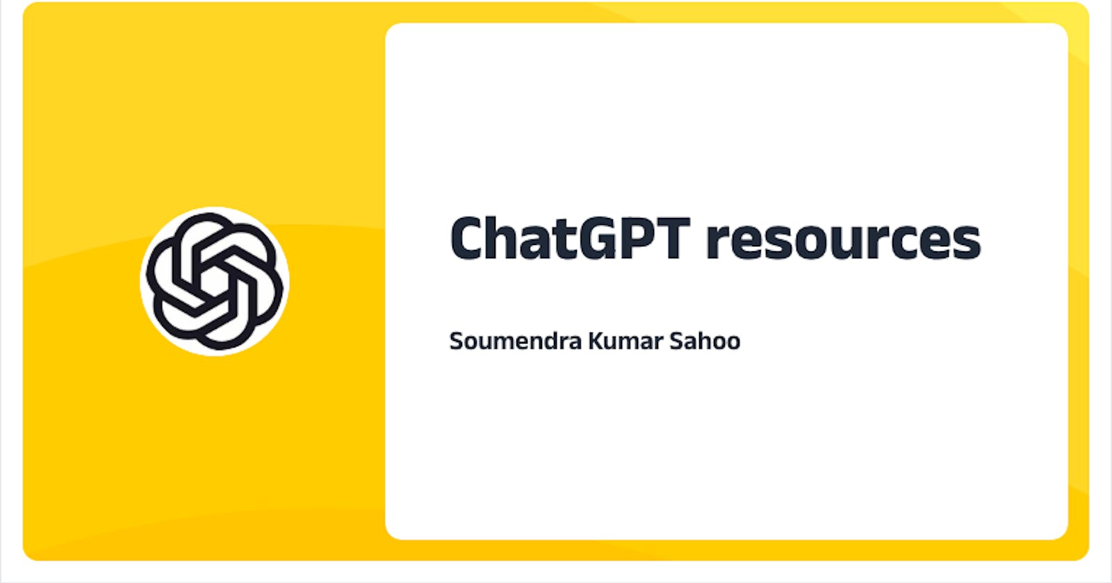 ChatGPT resources