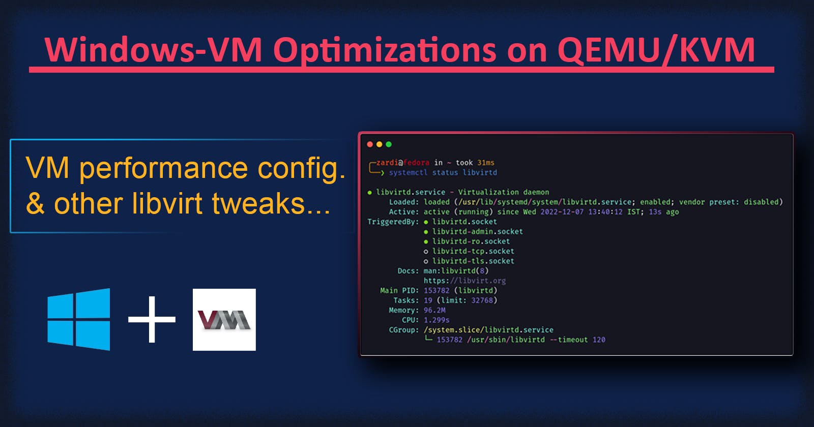 Optimizing Windows-VM performance on QEMU/KVM