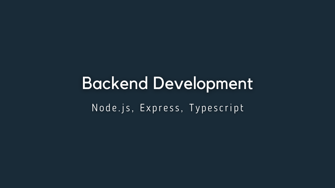 Backend Development