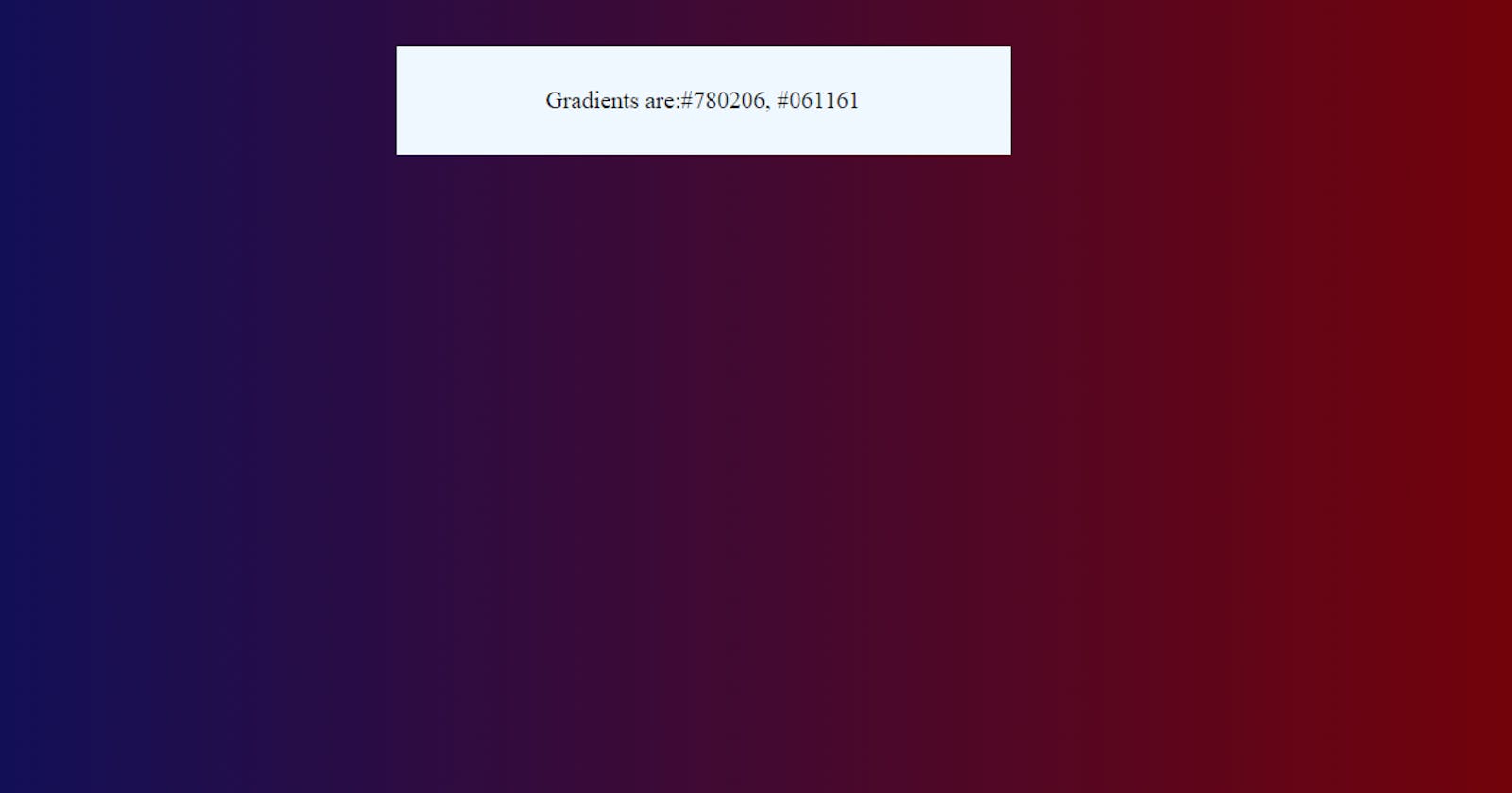 HOW TO CREATE A GRADIENT CHANGING WEBSITE using JavaScript