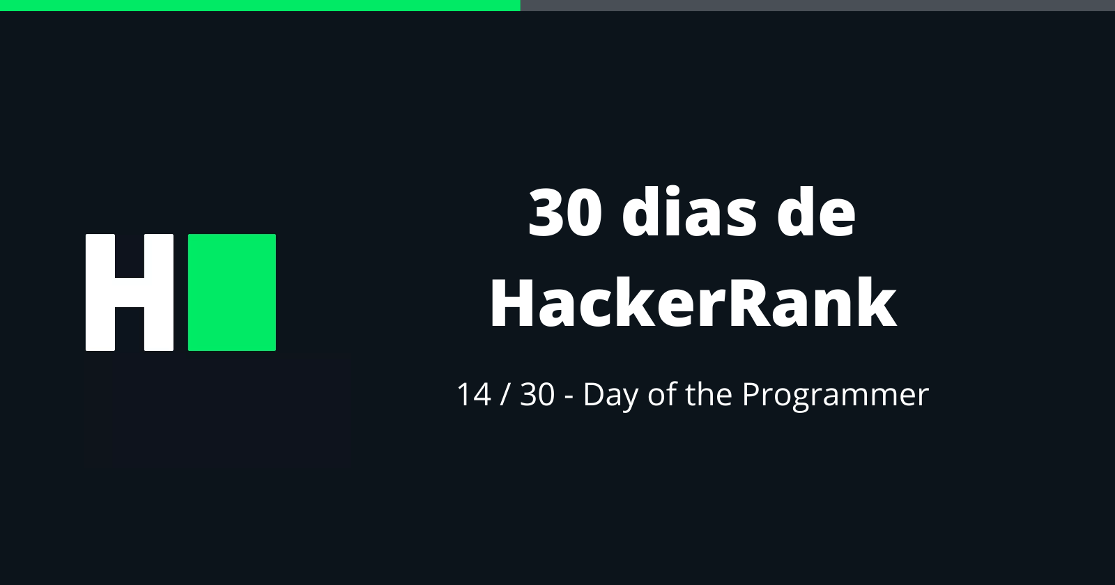 14/30 - 30 Dias de HackerRank
