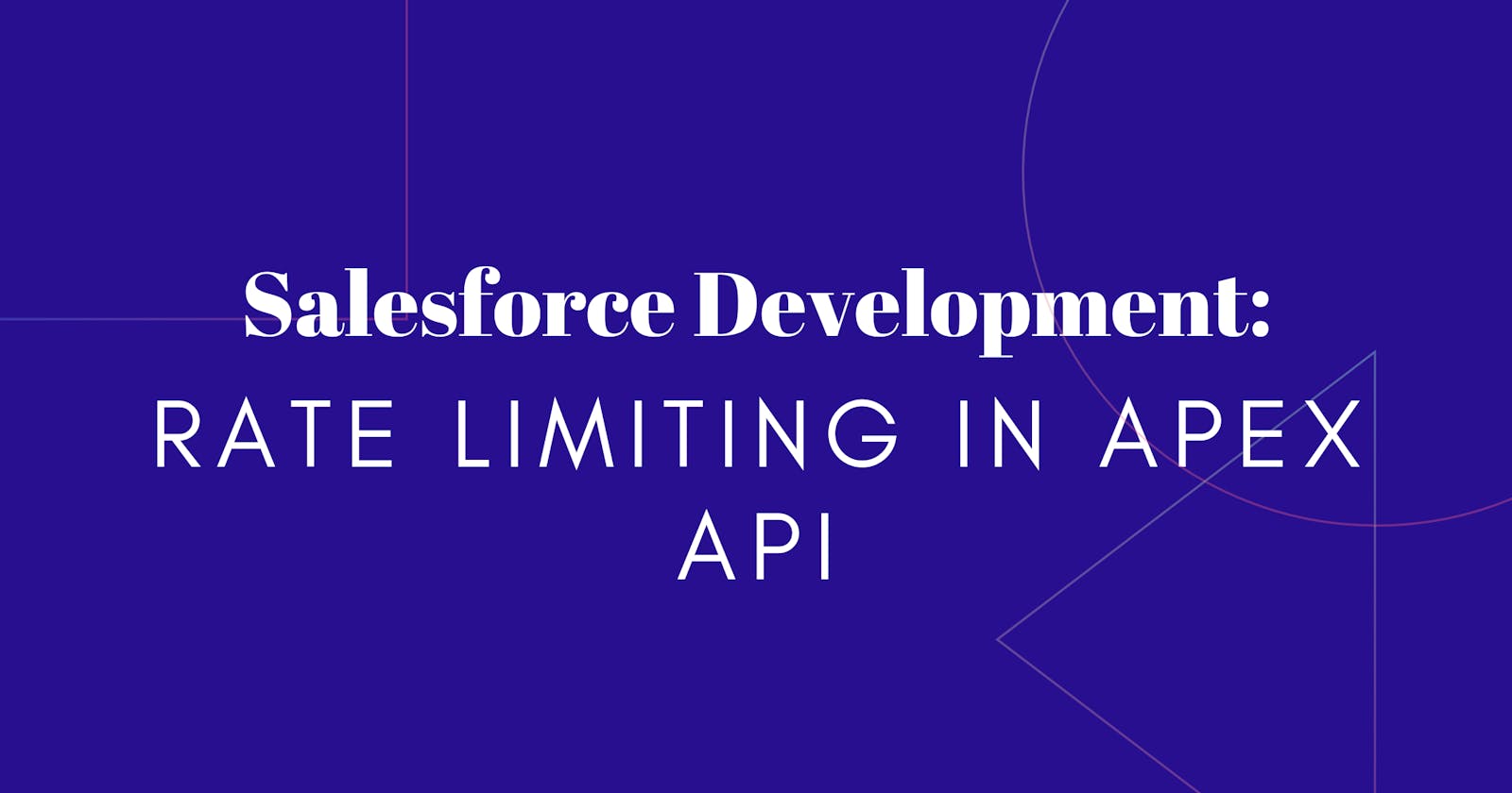 Rate Limiting in Apex API