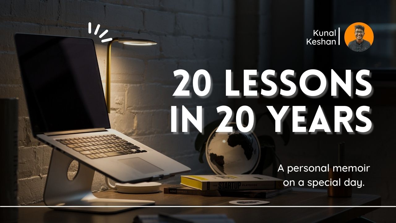 20 Lessons in 20 Years.