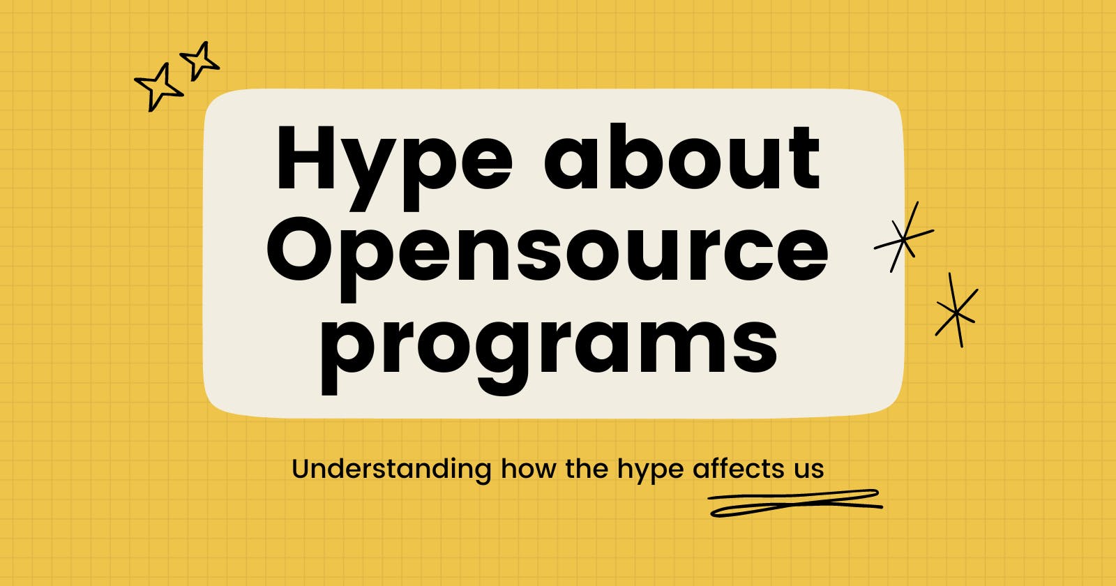 The hype about Opensource programs - Good or Bad ?