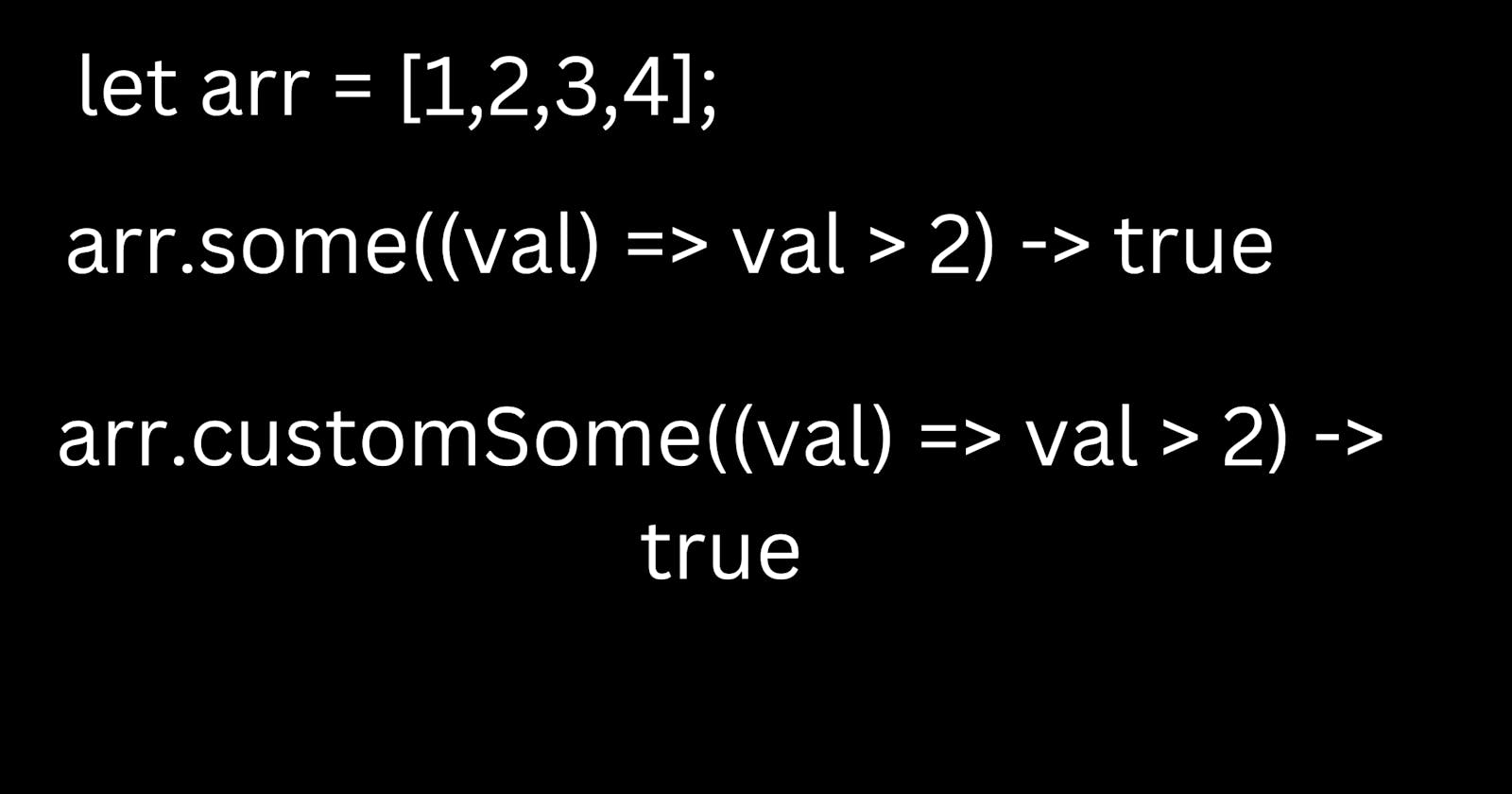 Polyfill - Javascript array some method