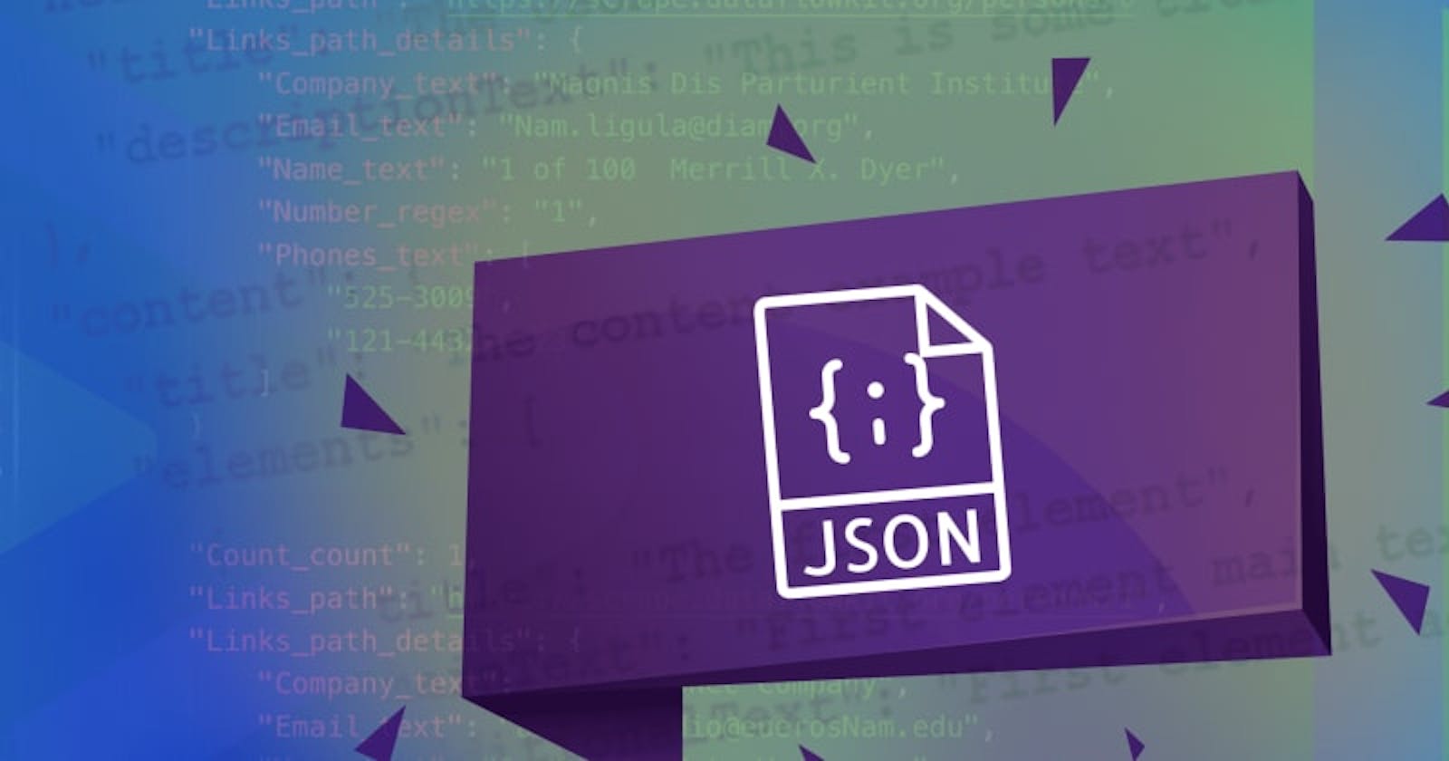 All about the JSON format