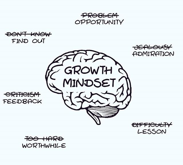 a photo of displaying what a growth mindset looks like created by Paula Piccard