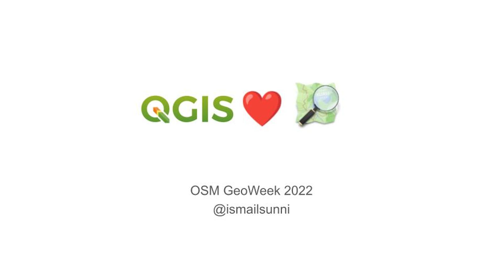 QGIS Loves OpenStreetMap