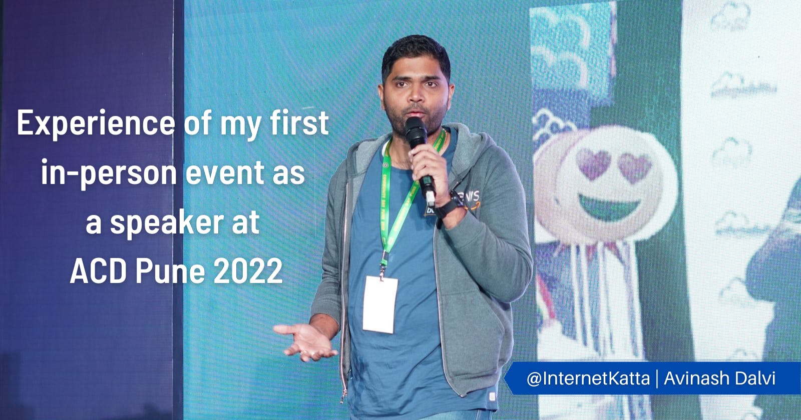Experience of my first in-person event as a speaker at ACD Pune 2022