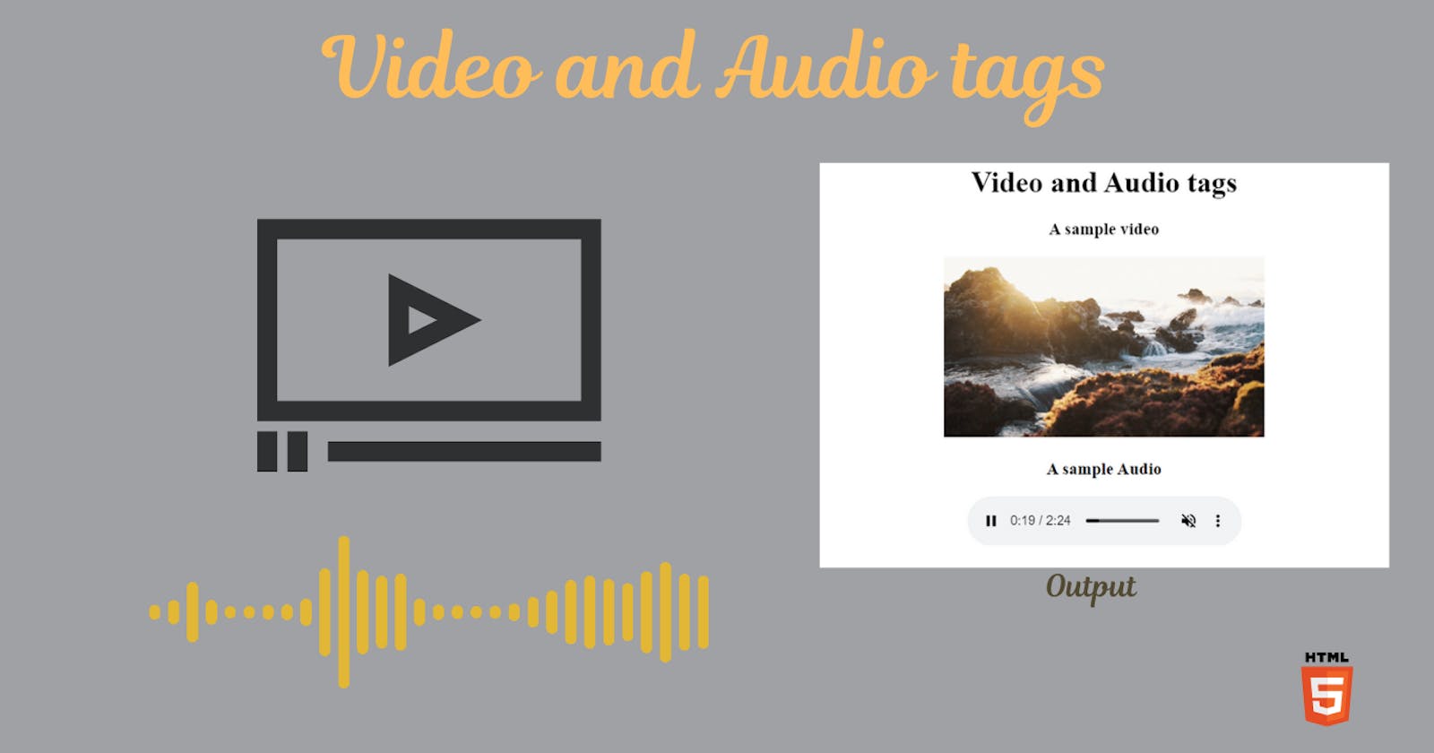 Video & Audio Tags in Html