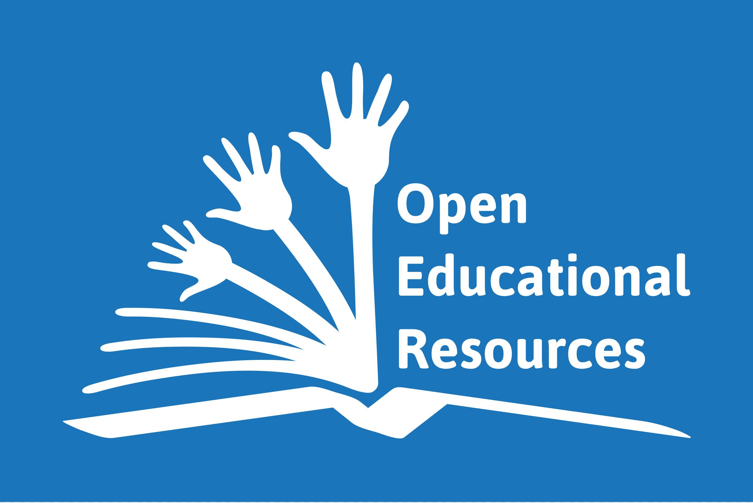 Open Educational Resources logo showing an open book