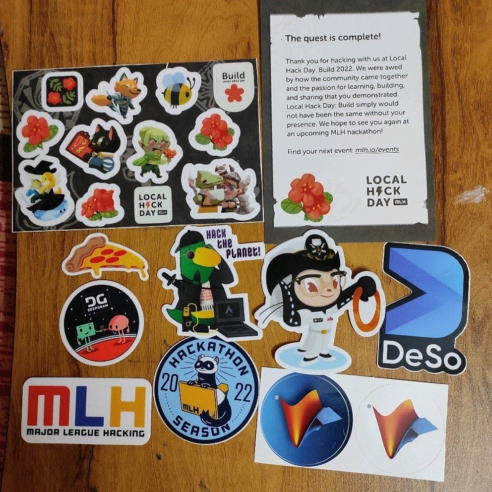 MLH sticker swag pack