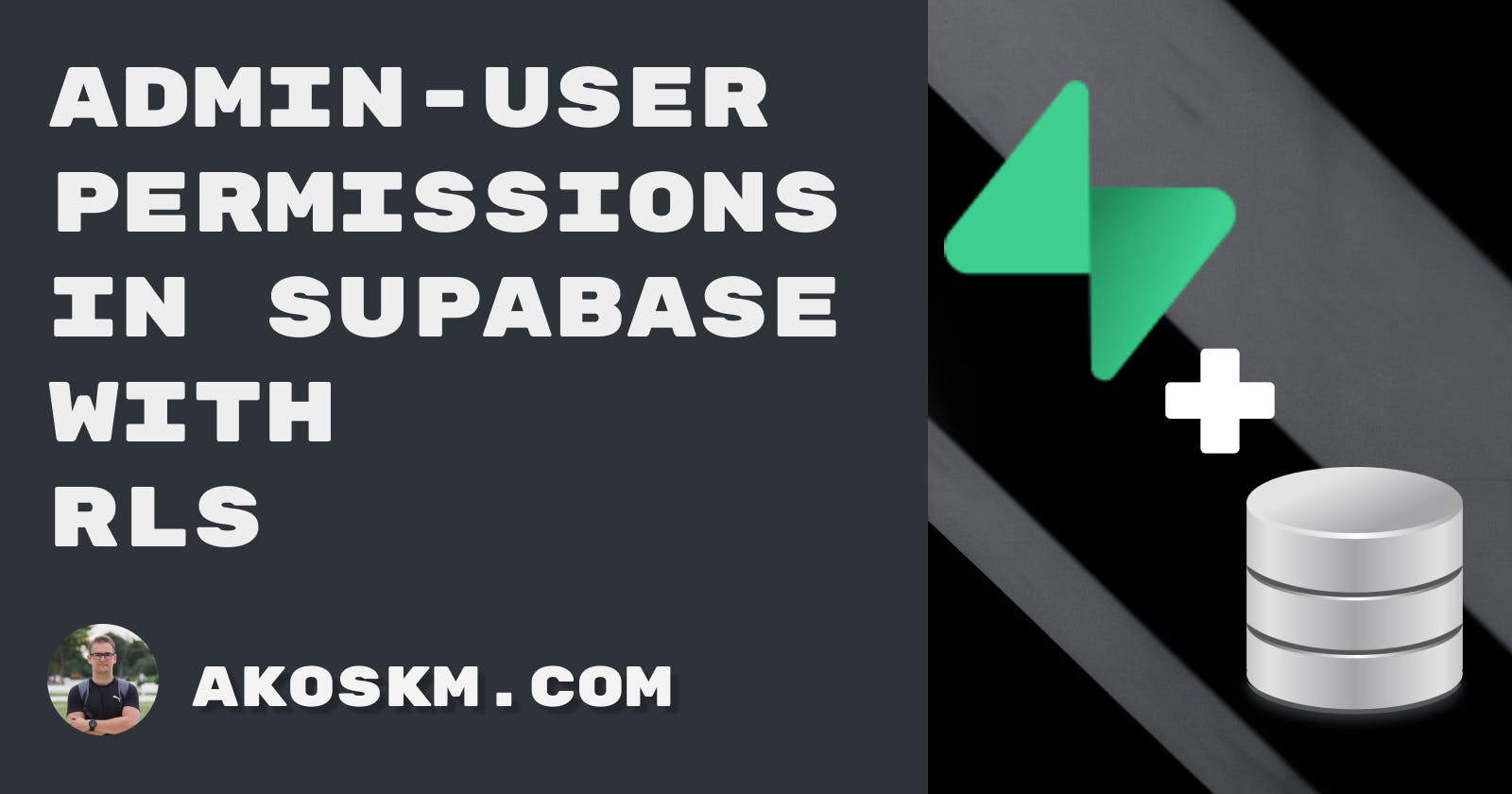 Admin-user permissions in Supabase with RLS