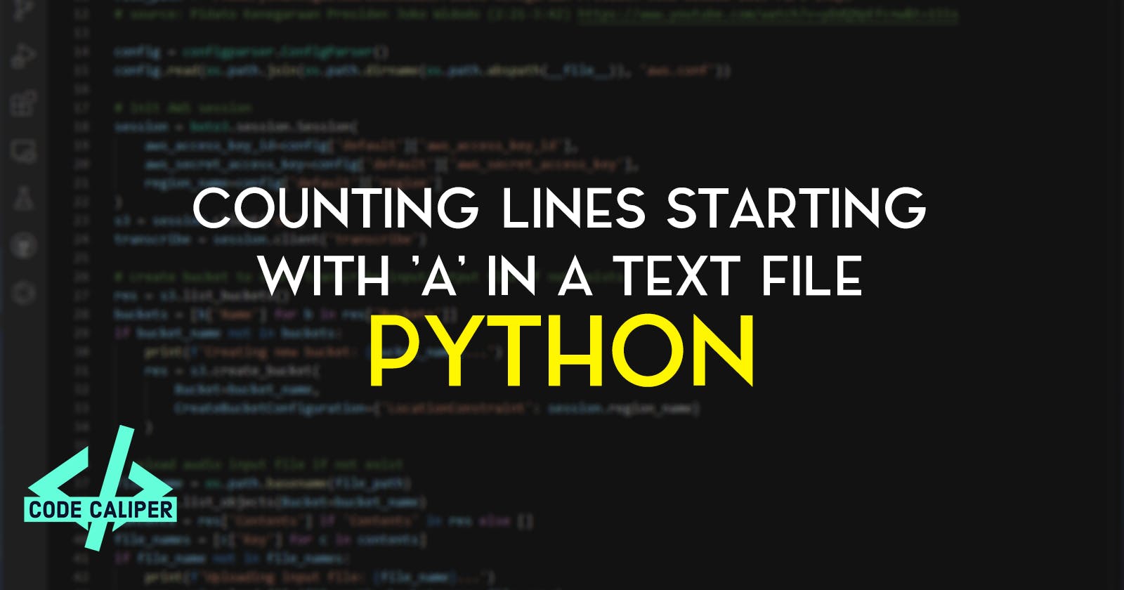 Counting Lines Starting with 'a' in a Text File using Python