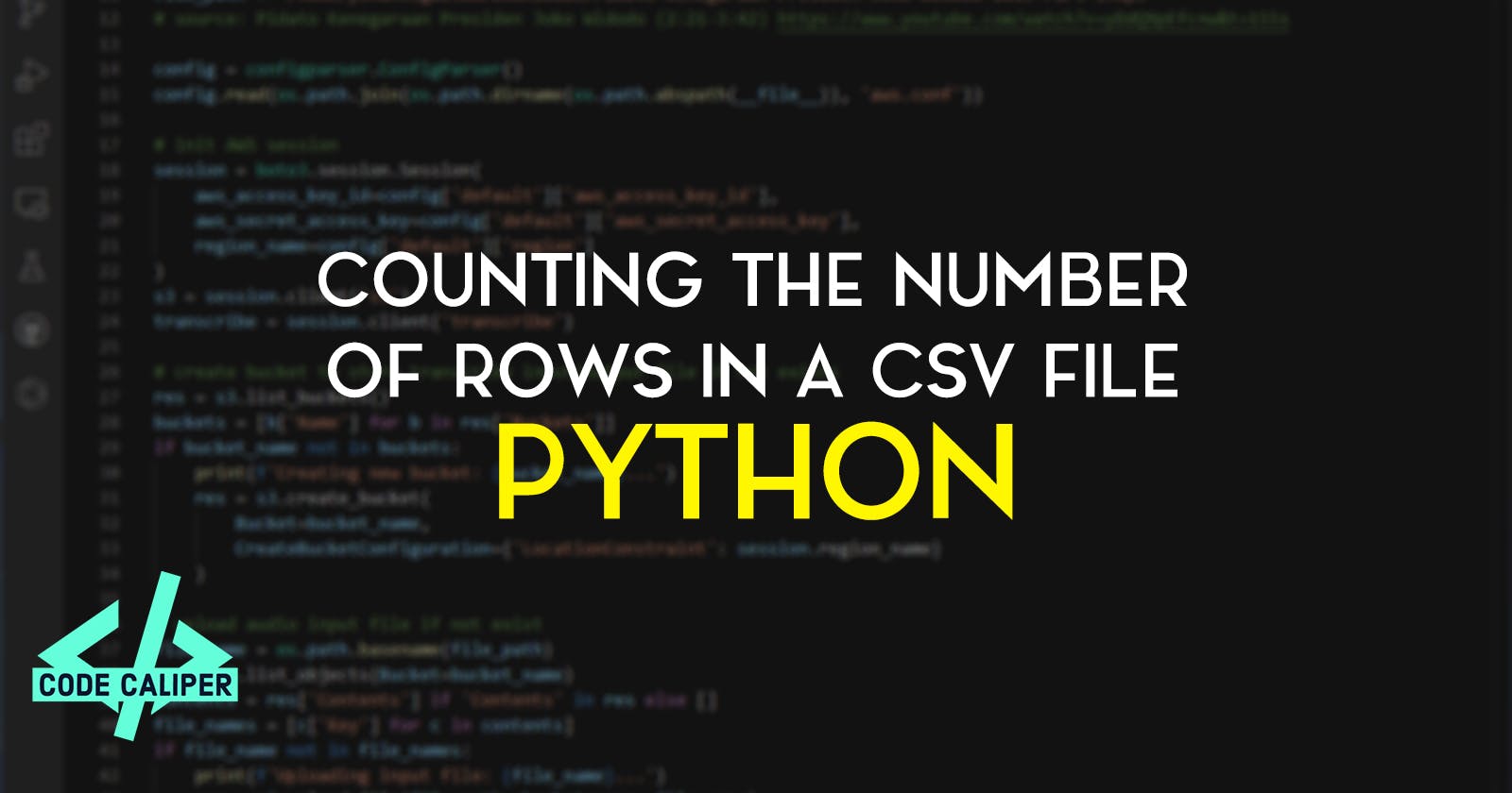 Counting the Number of Rows in a CSV File with Python