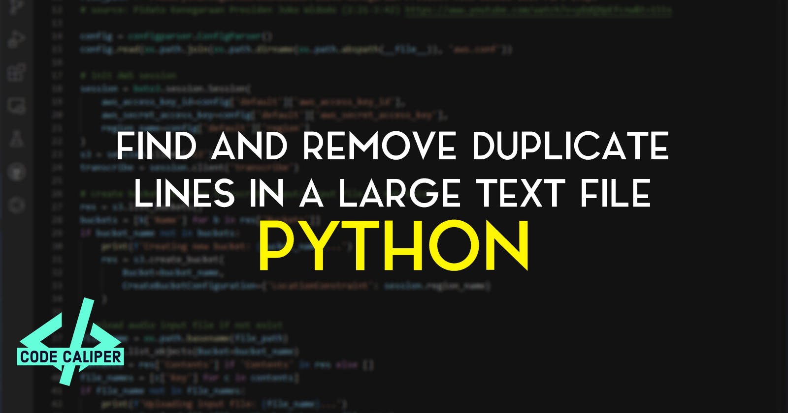 Python Program to Find and Remove Duplicate Lines in a Large Text File