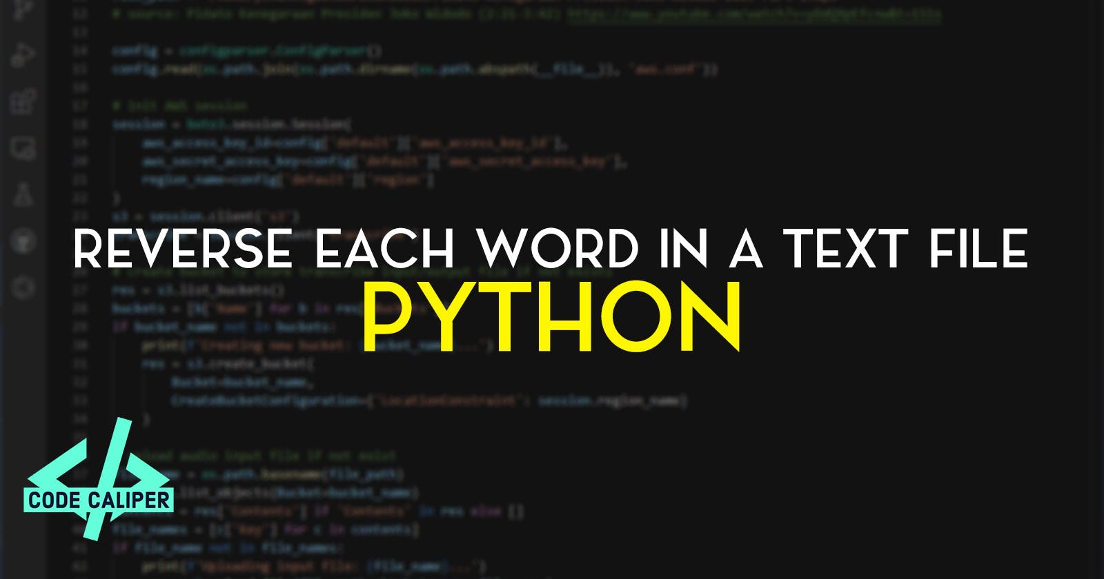 Python Program to Reverse Each Word in a Text File