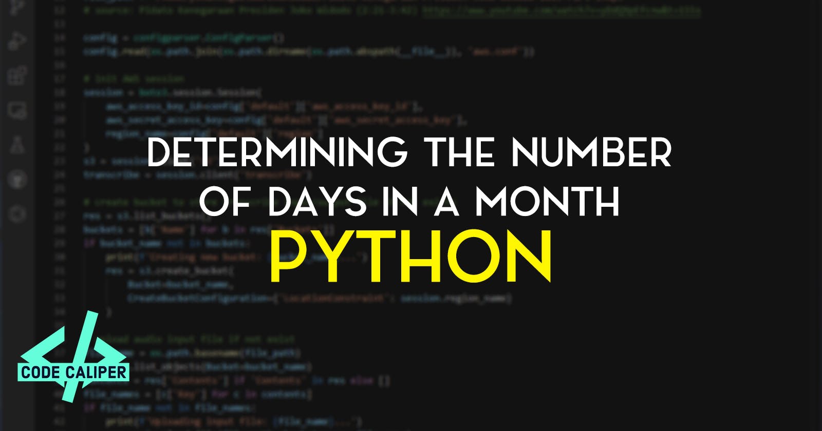 Determining the Number of Days in a Month with Python