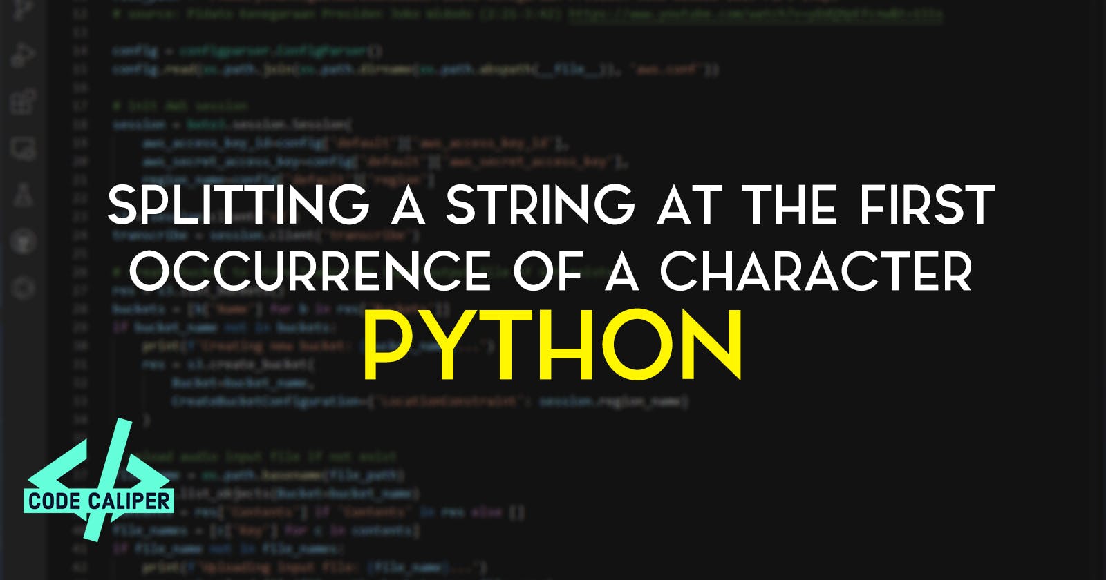 Splitting a String at the First Occurrence of a Character in Python