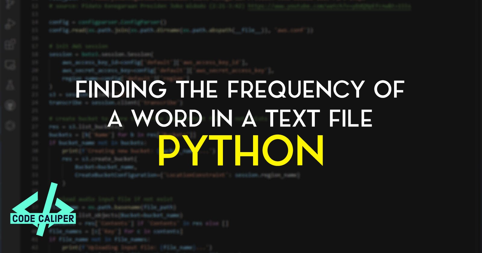 Finding the Frequency of a Word in a Text File with Python