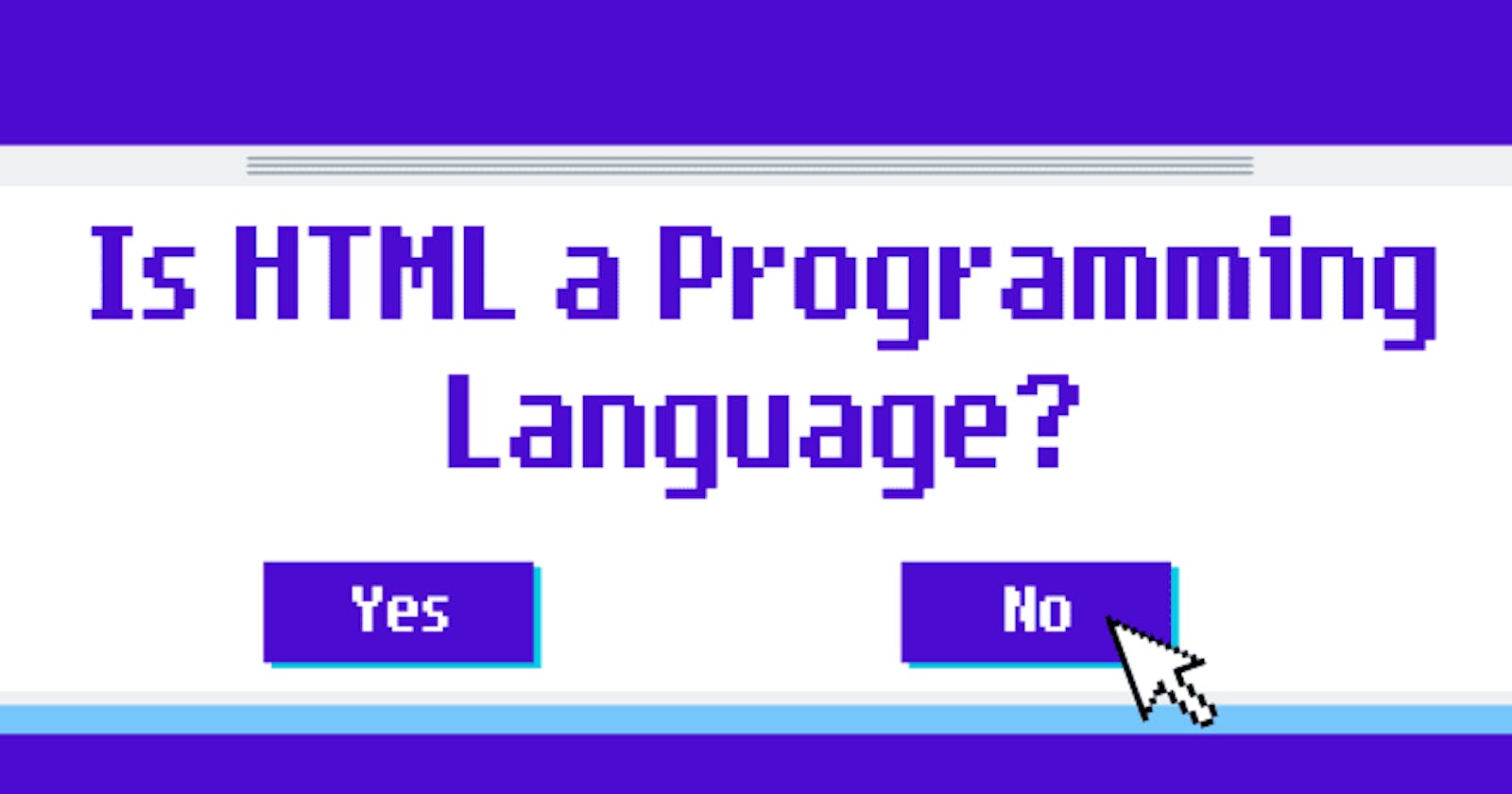 Is Html an Programming language?