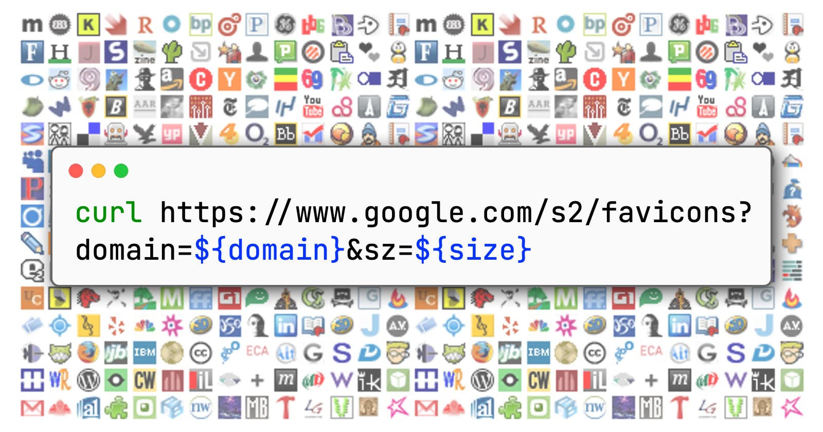 Get favicons from any domain using a hidden google API