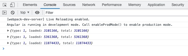 Filtered Upload Progress Events