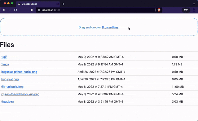 Upload Progress Bars