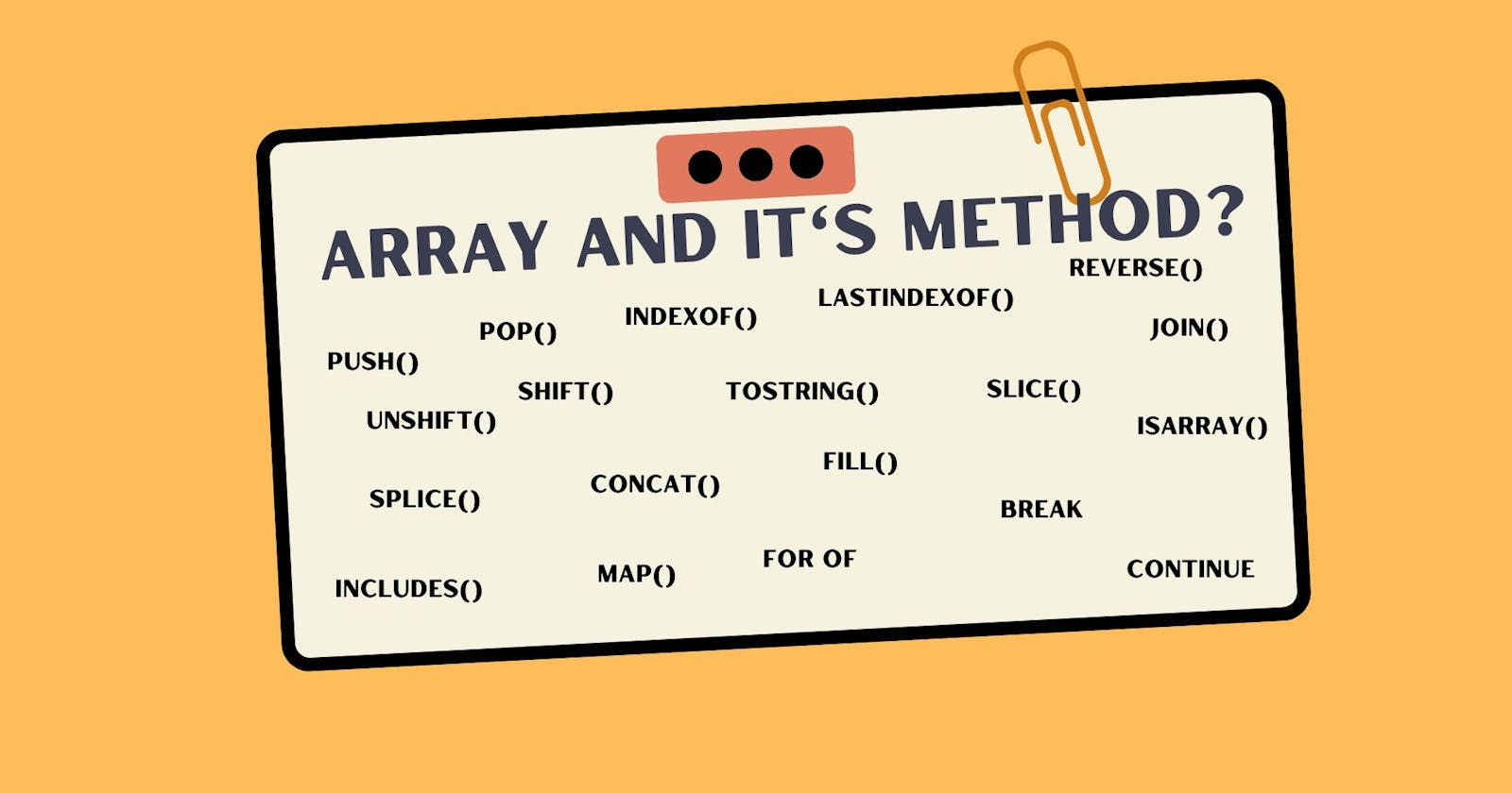 About Array and It's all Method