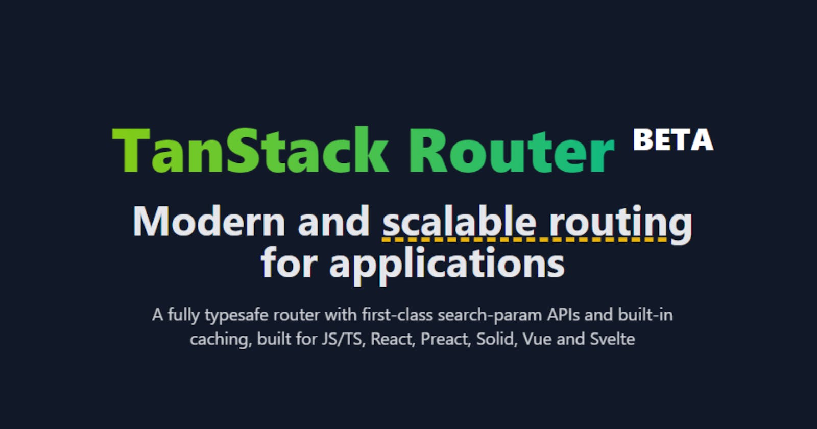 Getting Started With Tanstack Router, Full type-safe routes for your react app