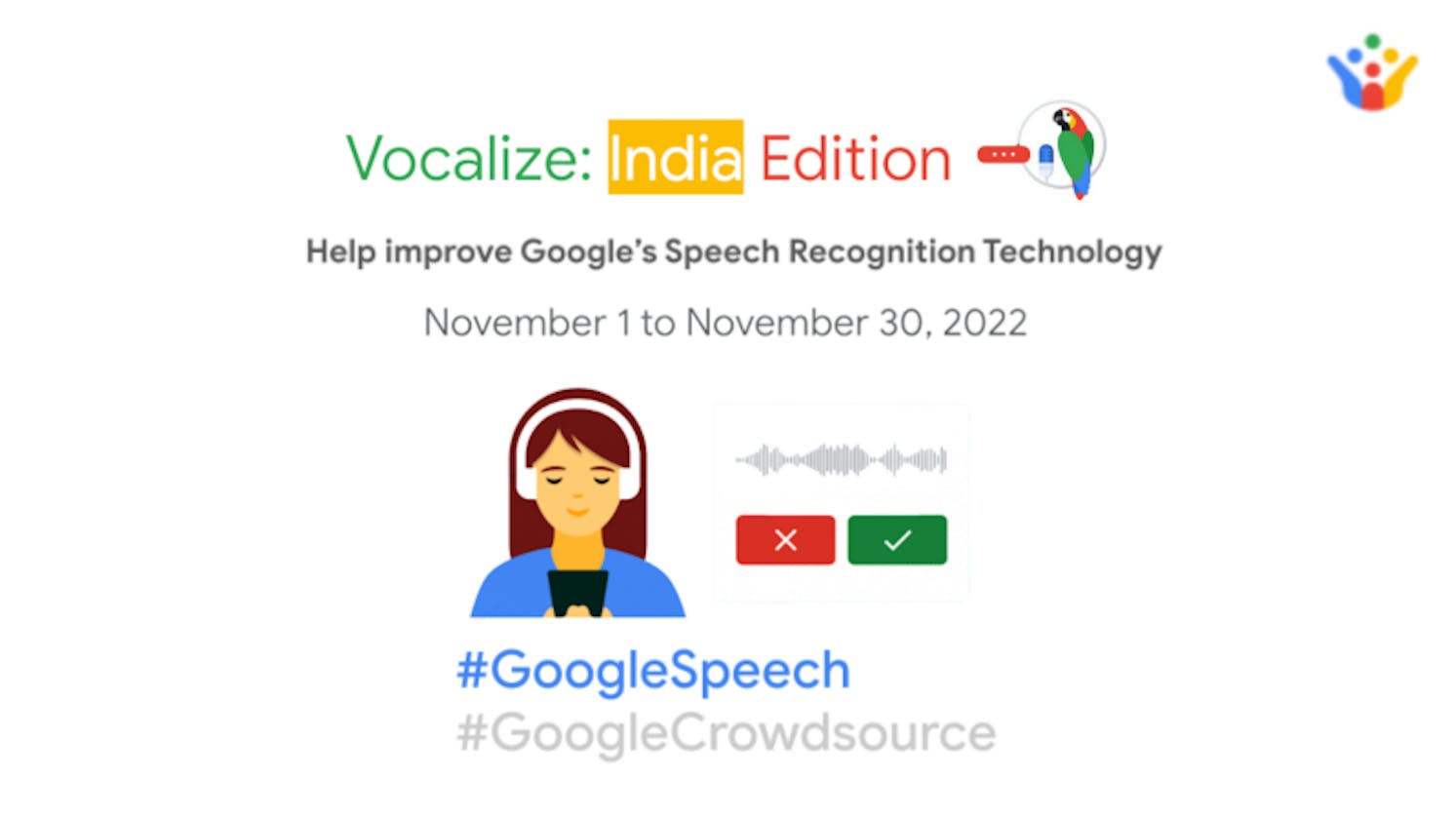 Vocalize: Indian languages Campaign! by Google Crowdsource