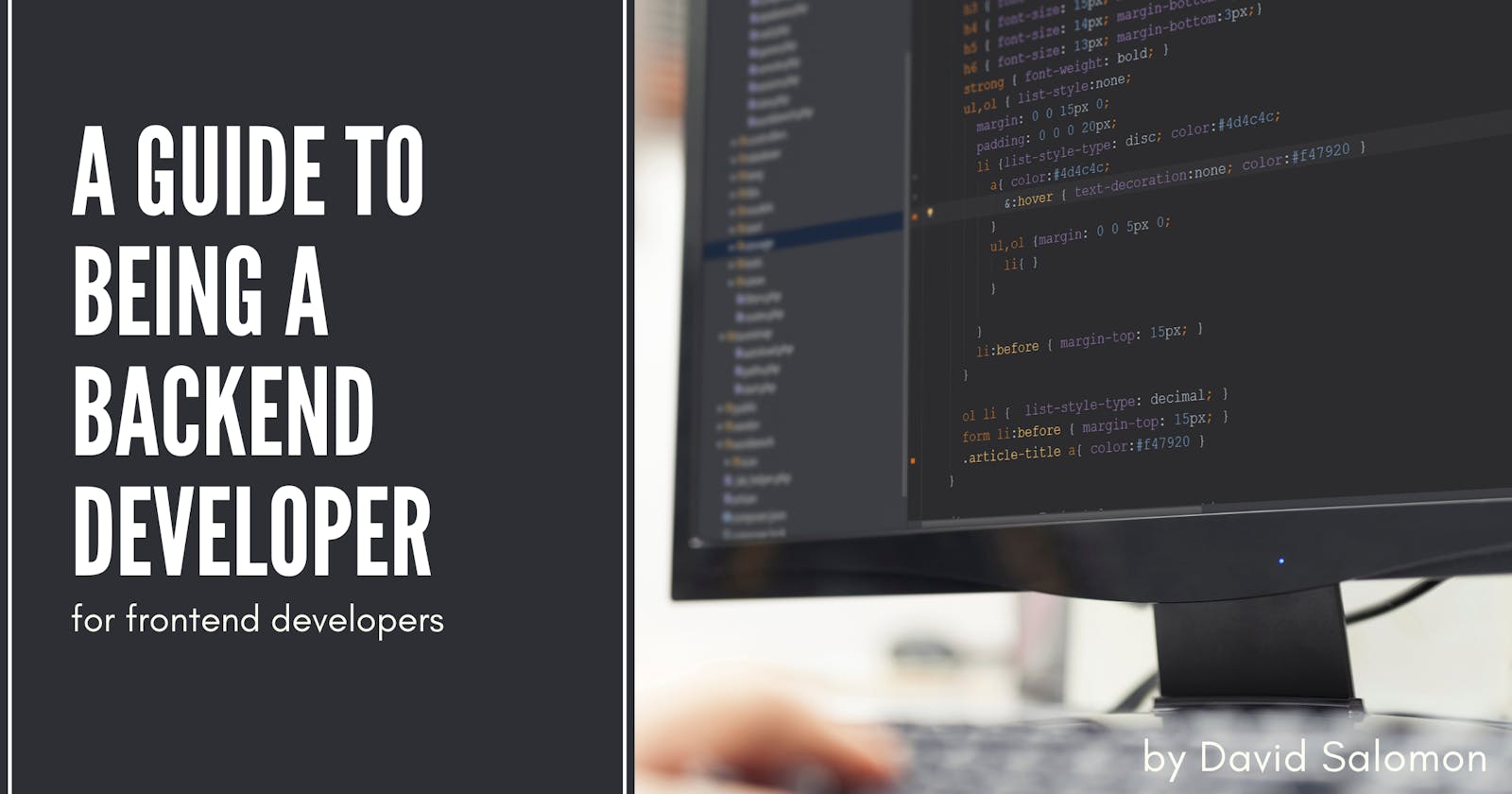 A guide to being a backend developer (for frontend developers)