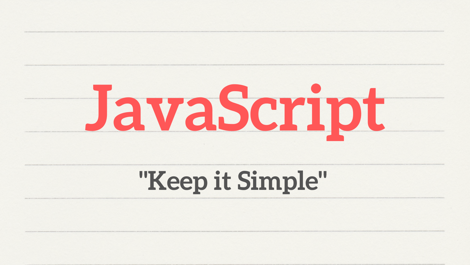 JavaScript : Data Types