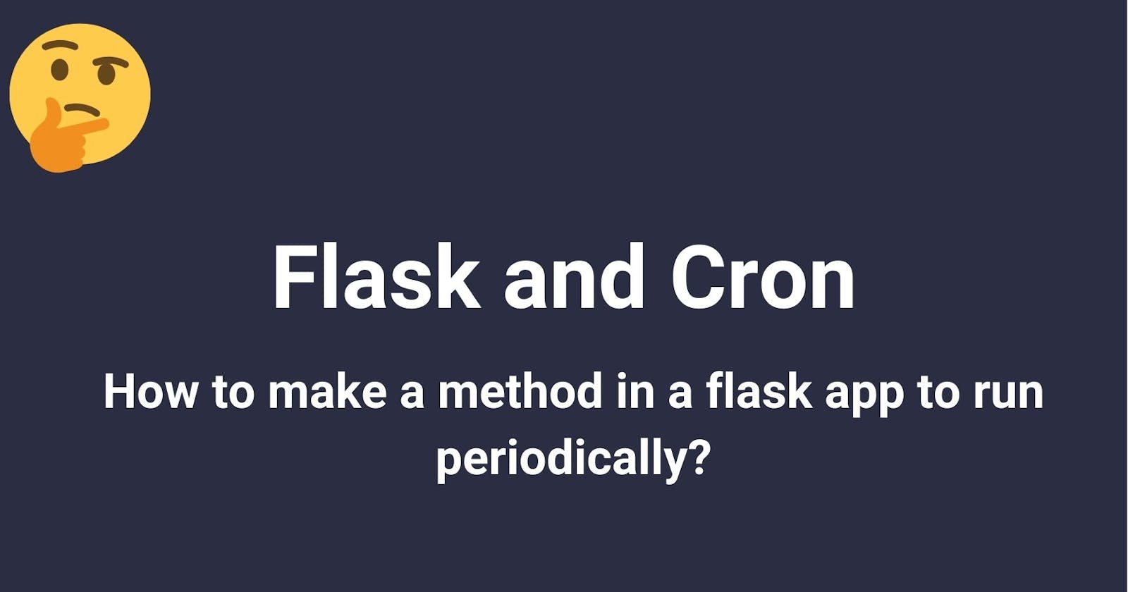 Flask and Cron