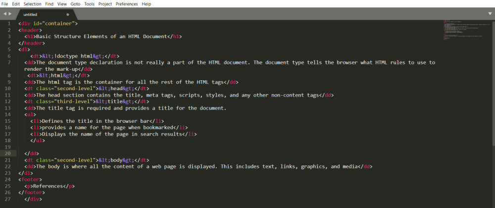 HTML for Absolute Beginners