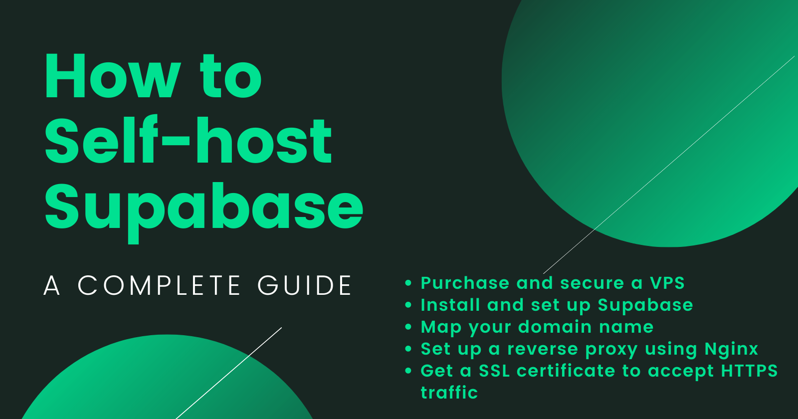 How To Self-host Supabase: A Complete Guide