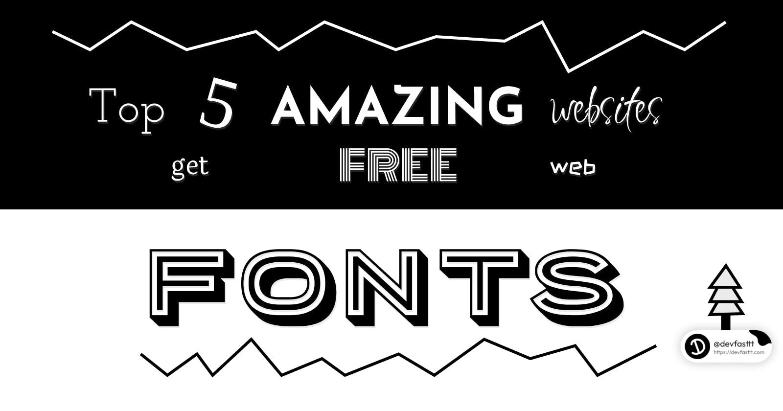 Top 5 amazing websites to get free web fonts 🤩🧵