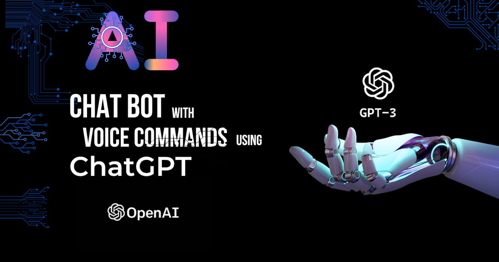 AI Chat Bot with voice commands using ChatGPT