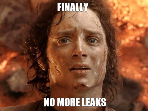 No more leaks