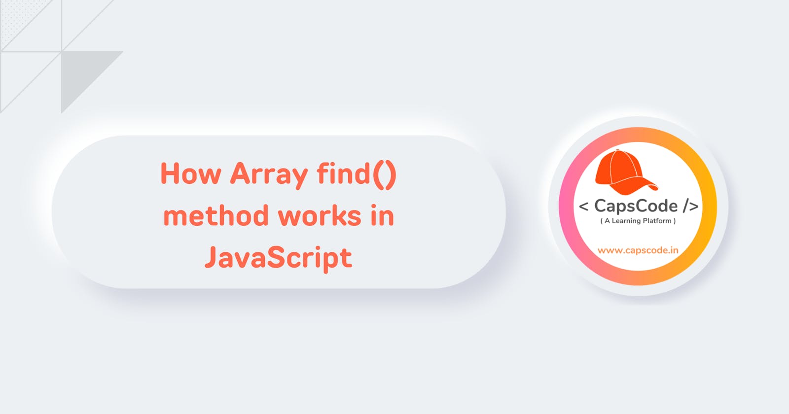 How Array find() method works in JavaScript
