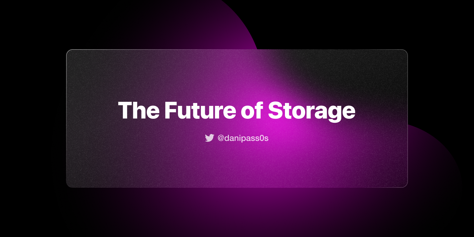 The Future of Storage