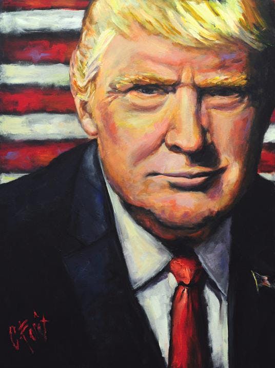 President Trump Art By Carole Foret
